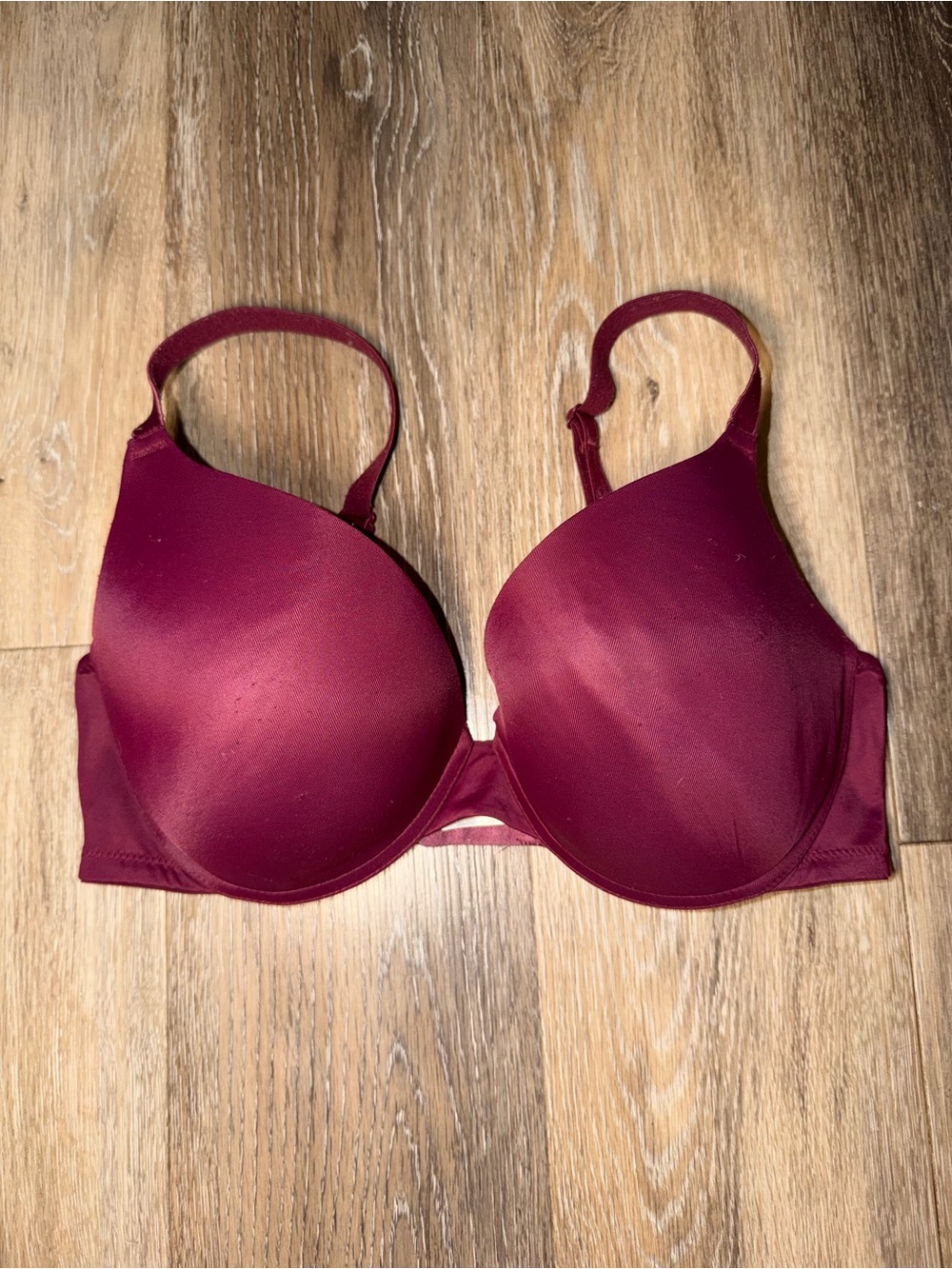 Victoria’s Secret PINK Burgundy Wear Everywhere Push-Up Bra
